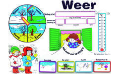 Weerkalender met accessoires